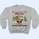 Christmas Family Chibi Old Couple Annoying Each Other Since - Gift For Couples - Personalized Custom Hoodie