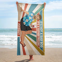 It's Not A Dad Bod It's Father Figure - Birthday, Loving Gift For Father, Papa, Grandpa, Grandfather - Personalized Custom Beach Towel