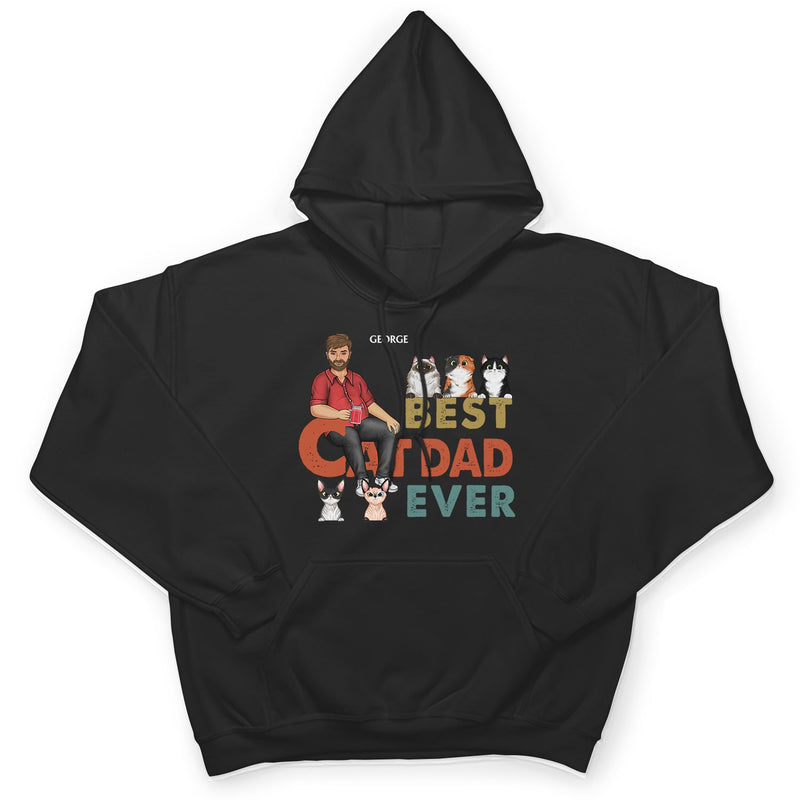 Best Dog Cat Dad Ever - Birthday Gift For Dad, Grandpa, Pet Lovers - Personalized Custom T Shirt