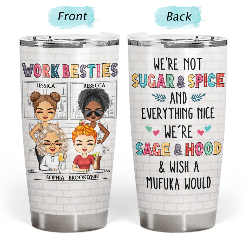 You Are The Reason I Don't Punch People At Work Colorful - Funny, Anniversary, Birthday Gifts For Colleagues, Coworker, Besties - Personalized Tumbler
