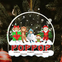 Christmas Cosplay Grandkids Nana Papa Mommy Dad - Loving Gift For Grandpa, Grandma, Grandparents - Personalized Custom Shaped Acrylic Ornament