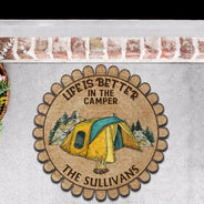 Drive Slow Drunk Campers Matter - Gift For Camping Couples - Personalized Custom Shaped Doormat