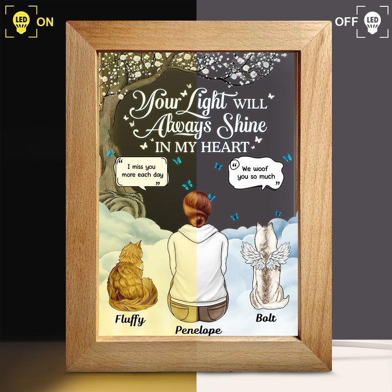If Love Could Have Saved You - Memorial Gift For Pet Lovers, Dog Mom, Dog Dad, Cat Mom, Cat Dad - Personalized Frame Lamp