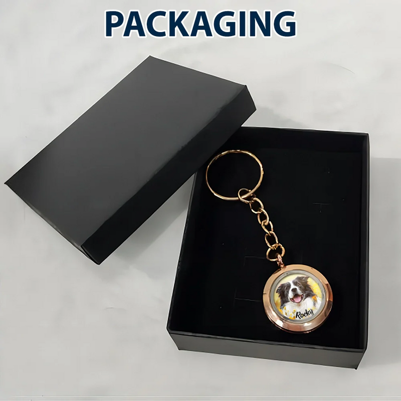 Custom Photo In Loving Memory Of My Beloved Dog, Cat, Family - Personalized Keepsake Keychain