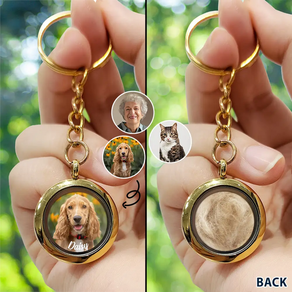 Custom Photo In Loving Memory Of My Beloved Dog, Cat, Family - Personalized Keepsake Keychain