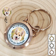Custom Photo I Will Carry You Pet Memorial - Personalized Keepsake Keychain