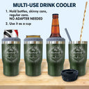 Gift For Brothers, Gift For Bestie, Gift For Men - Congrats On Being My Brother You Lucky Man - Personalized Triple 3 In 1 Can Cooler