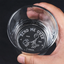 Gift For Couples, Gift For Husband, Gift For Boyfriend - Couple Bend Me Over I Mean I Love You Husband Wife - Personalized Engraved Whiskey Glass