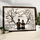 Gift For Mother,Gift For Grandma - Grandma Mom Family Will Always Be Connected By Heart - Personalized Poster
