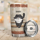 Cat Lovers,Cat Mom,Cat Dad - Forget Holiday We Meow You Everyday Your Tiny Furry Overlord Cat Mom Dad - Personalized Tumbler
