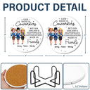 Gifts For Colleagues,Funny - A Job Made Us Coworker - Personalized Ceramic Coaster