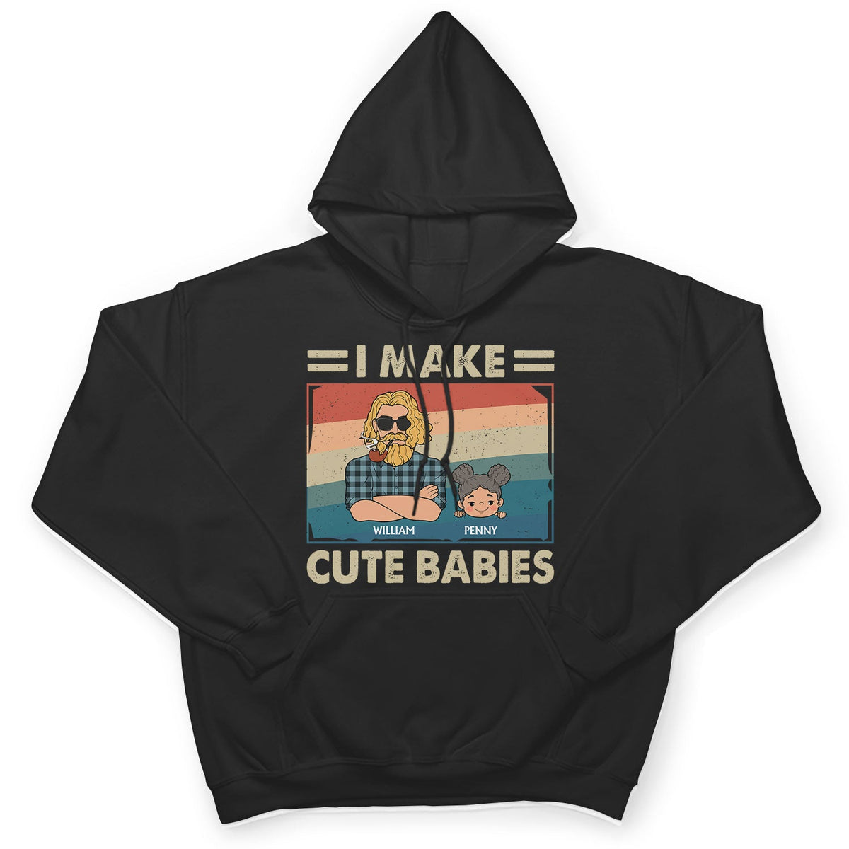I Make Cute Babies Cartoon - Funny Gift For Dad, Father, New Dad - Personalized T Shirt
