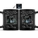 Custom Photo I Know I'm Not Here Yet - Gift For Dad, Father, New Parents - Personalized Black Mug