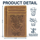 When I Tell You I Love You - Gift For Couples, Husband, Wife - Personalized Card Wallet