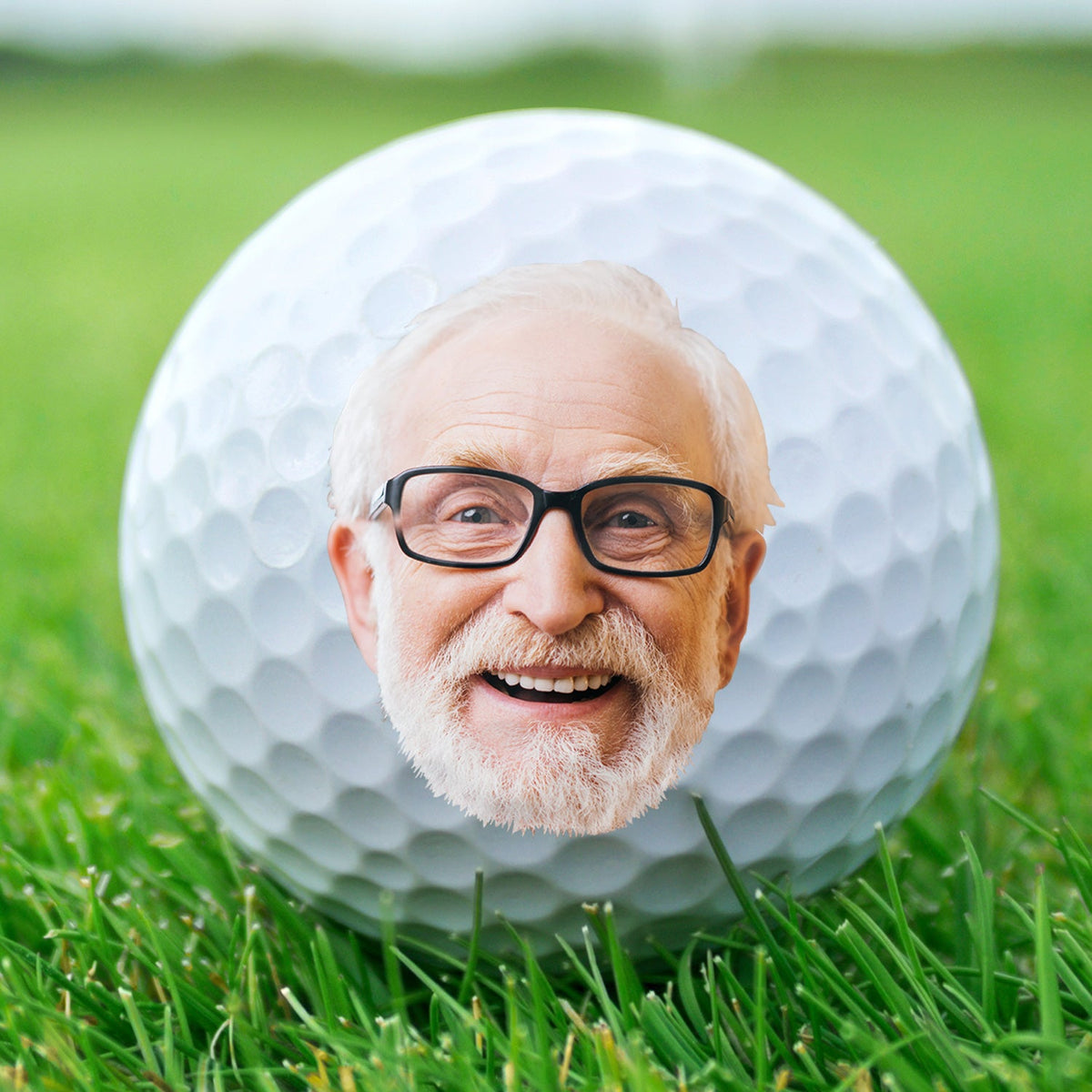Custom Photo I'm Not Retired - Gift For Dad, Father, Grandpa, Golfer, Golf Lover - Personalized Golf Ball