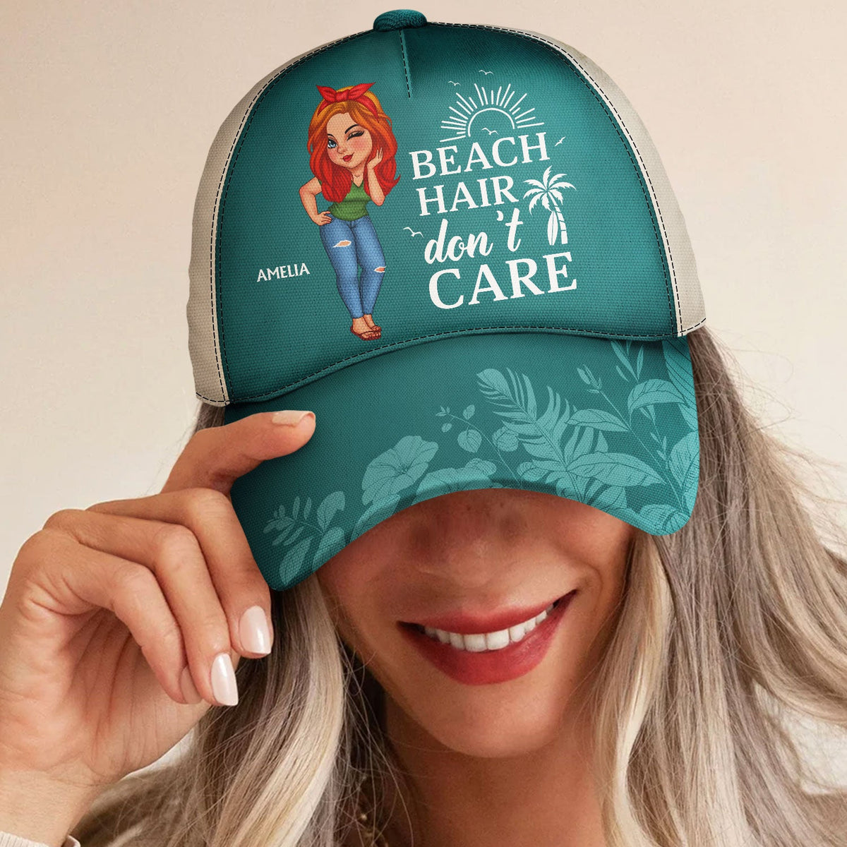 Beach Hair Don't Care - Gift For Beach Lovers, Traveling Lovers, Women - Personalized Classic Cap