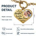 Custom Photo I'm A Proud Daughter - Memorial Gift For Women, Daughters, Mom, Dad - Personalized Heart Bracelet