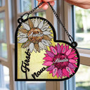 First Mom Now Grandma - Personalized Window Hanging Suncatcher Ornament