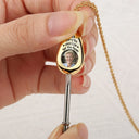 Custom Photo I Will Carry You Memorial - Personalized Keepsake Necklace