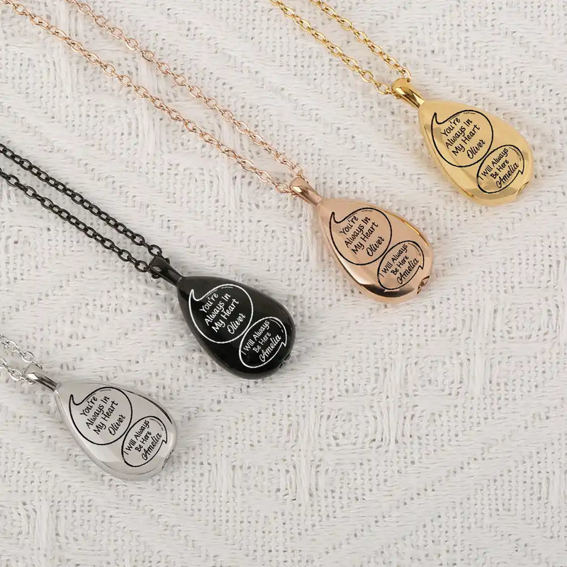 Little Speech I Miss You I Know Memorial - Personalized Keepsake Necklace