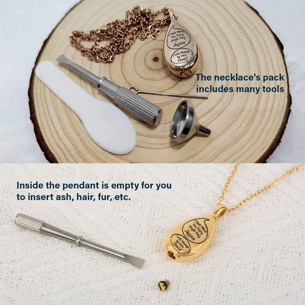Little Speech I Miss You I Know Memorial - Personalized Keepsake Necklace