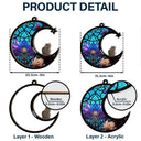 In Loving Memory Dog Cat Memorial - Personalized Window Hanging Suncatcher Ornament