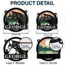 Bass Fishing - Personalized Window Hanging Suncatcher Ornament