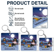 Keys To The Camper Camping Couples - Personalized Acrylic Keychain