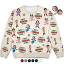 Custom Photo Best Mom Ever Funny Kids Christmas - Personalized Unisex Ugly Sweater
