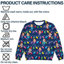 Custom Photo Funny Kids Christmas Light - Personalized Unisex Ugly Sweater