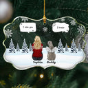 Pet Lovers, Memorial - I Miss You Memorial Dog Cat - Personalized Medallion Glass Ornament