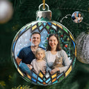 Family,Gift For Couples,Gift For Sibling,Parents,Gift For Grandparents - Custom Photo Christmas Family Couple Sibling Memorial - Personalized Custom Shaped Acrylic Ornament