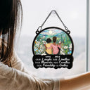 Gift For Bestie, Gifts For Colleagues - Besties Our Laughs Are Limitless Christmas - Personalized Window Hanging Suncatcher Ornament