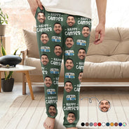 Camping, Campsite - Custom Photo Happy Camper Camping - Personalized Pajama Pants
