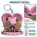 Gift For Couples,Gift For Wife,Gift For Husband,Gift For Boyfriend,Love - Together Since Couple 3D Effect - Personalized Acrylic Keychain