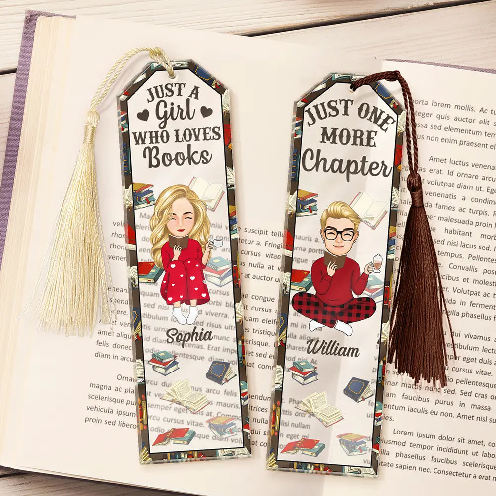 Reading, Gift For Couples, Gift For Bestie - Just One More Chapter In My Reading Era - Personalized Acrylic Bookmark