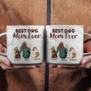 Happy,Dog Lovers,Dog Dad,Pet Lovers,Dog Mom - A Bond That Can't Be Broken Dog Mom - Personalized Marble Mug