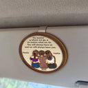 Gift For Mother, Mom - Daughters (Adult), Gift For Daughter - No Matter Where We Go Mom Daughter - Personalized Custom Shaped Car Visor Clip