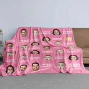 Family, Parents, Gift For Couples - Custom Photo Our Snuggle Blanket Family Couple - Personalized Oversized Blanket