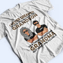 Never Dreamed I'd Grow Up To Be A Super Grandson Of A Freaking Awesome Grandma - Personalized Custom T Shirt