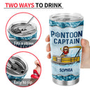 Pontoon Captain Like A Regular Captain Only More Drunker - Personalized Custom Tumbler