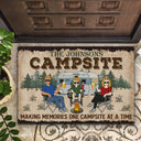 Making Memories One Campsite At A Time Camping Family - Personalized Custom Doormat
