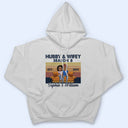 Hubby And Wifey Season Married Couple Retro - Anniversary Gift - Personalized Custom T Shirt