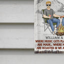 Camping Family Couple Where Music Gets Played And Memories Are Made - Gift For Couples - Personalized Custom Flag