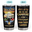 You & Me We Got This Husband And Wife Camping Partners For Life - Gift For Couples - Personalized Custom Tumbler