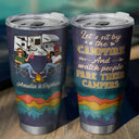 Camping Partners For Life Husband Wife Family Mountain - Couple Gift - Personalized Custom 30 Oz Tumbler