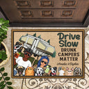 Making Memories One Campsite At A Time Dogs Cats - Anniversary, Birthday Gift For Spouse, Husband, Wife, Boyfriend, Girlfriend - Personalized Custom Doormat