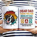 Thank You For Being My Dad - Funny, Birthday Gift For Dog Dads, Cat Dads, Pet Lovers - Personalized Custom White Edge-to-Edge Mug