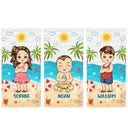 Kids Baby On The Beach - Gift For Children, Grandkids - Personalized Custom Beach Towel