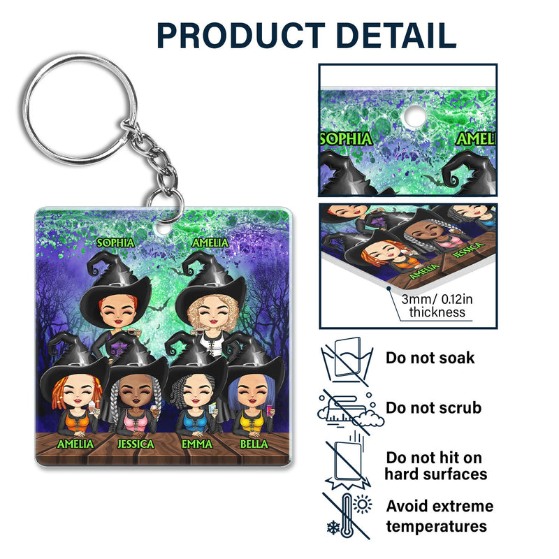 We're Not Sugar And Spice And Everything Nice Witch Best Friends - Bestie BFF Gift - Personalized Acrylic Keychain
